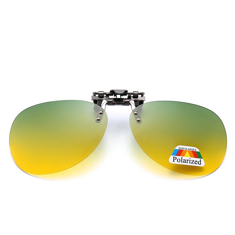 Polarized Frog Clip-On Sunglasses: Photochromic & Night Vision Goggles for Drivers