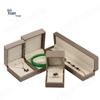 Fashionable Brushed PU Watch, Necklace, and Bracelet Jewelry Box