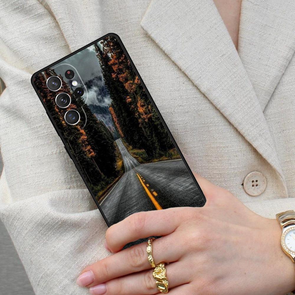 Beautiful Mountain Forest Nature Cell Phone Case for Samsung Galaxy S26 Ultra S25 S24 S23 S22 S21 S20 Note10 Cover