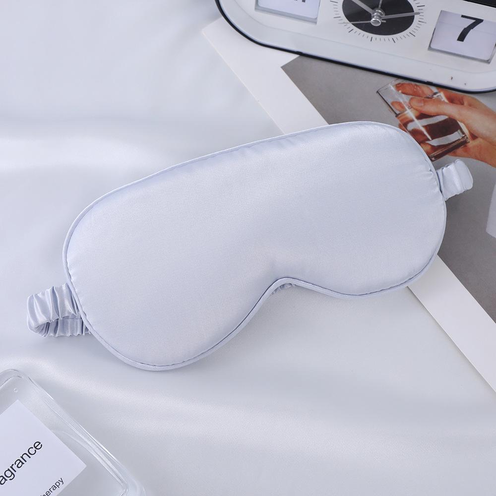 Double-Sided Mulberry Silk Eye Mask with Custom Logo - Light Blocking, Ideal for Travel