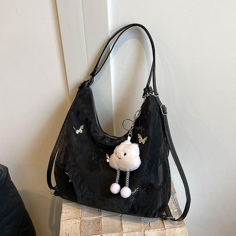 Large capacity commuter backpack bag women's early autumn new fashion butterfly underarm shoulder bag tote bag