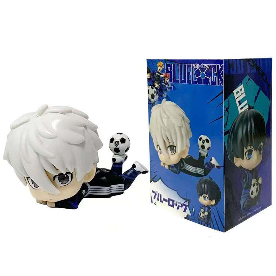 BLUE LOCK Action Figures Isagi Yoichi Bachira Meguru Anime Figure Q Version Figurine PVC Collectible Model Kids Doll Toys Gifts