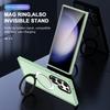 For Samsung Galaxy S25 Ultra Kickstand Case Compatible with MagSafe PC+TPU Phone Cover
