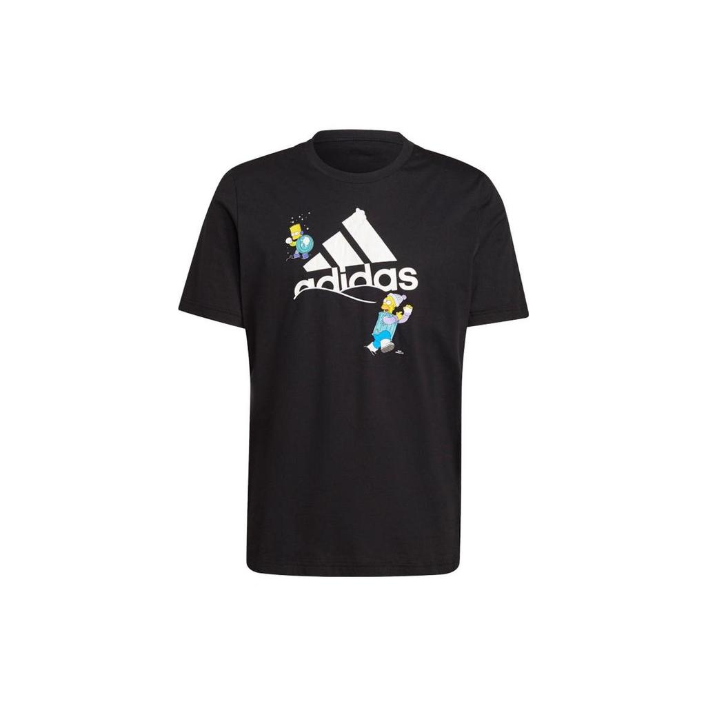 adidas T-shirt z wszywanym rękawem Męski Czarny GS6314