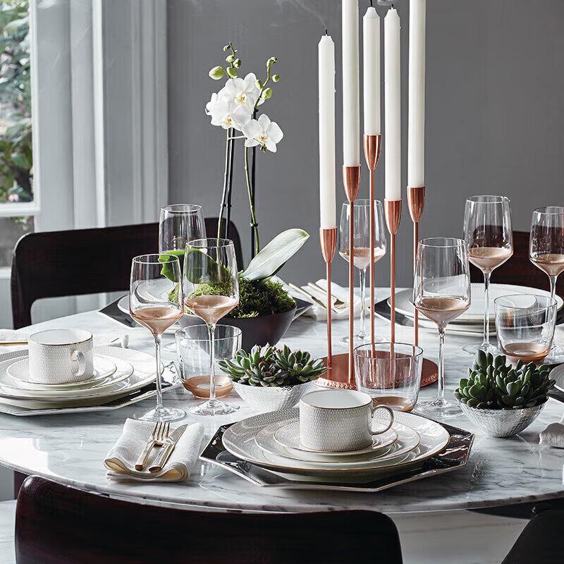 Wedgwood Gold Geometric Cup and Saucer Set