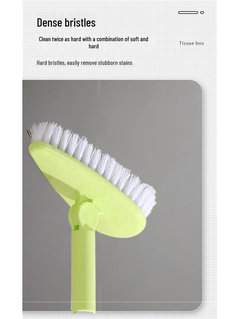 Ergonomic Grout & Toilet Cleaning Brush with Long Handle