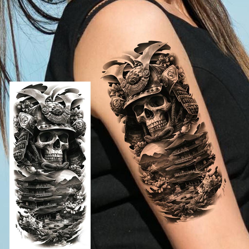 1 Sheet Fashion Dragon Temporary Tattoos For Men Adults Women Forearm Arm Leg Waist Tattoo Sleeve Sticker Disposable Decoration