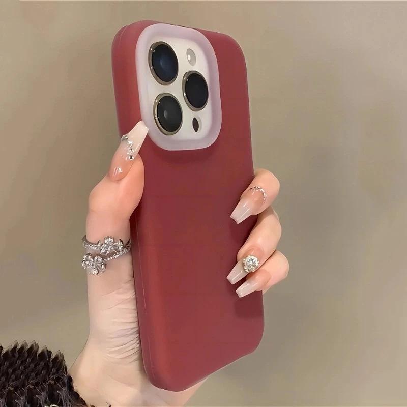 Applicable iPhone11promax Ankola Red Jelly Mobile Phone Case Apple 11 Liquid Anti-drop Protective Case 11