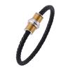 Fashion Round Rope Male Female Leather Bracelet Charm 4 color Magnetic Clasp Bracelets&Bangles Jewelry Gifts