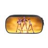 Kpop Demon Hunters Portable Pencil Pouch Nylon Storage Case For Kids And Teens