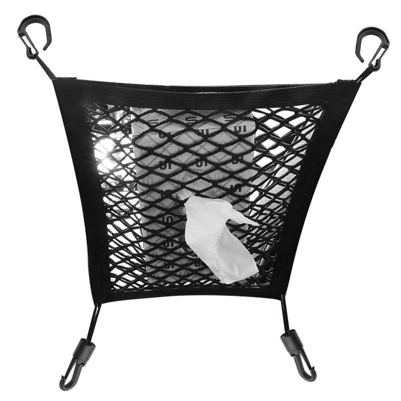 Filet de rangement universel double couche pour sièges de voiture, Filet de rangement suspendu isolant monté sur véhicule