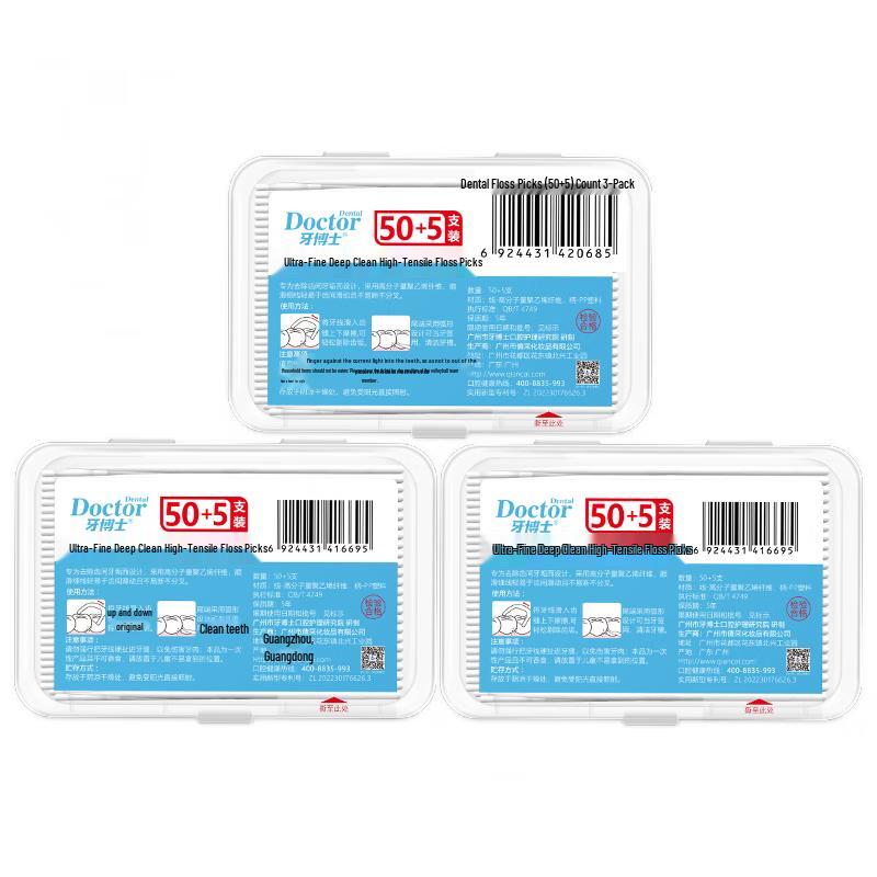 Доктор. Зубные нити-пики для ультратонкой глубокой чистки