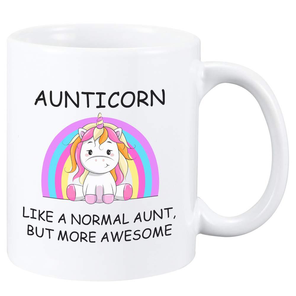 New Unicorn Aunticorn Ceramic Coffee Mug Water Cup Aunt Foreign Trade Unicorn Mug