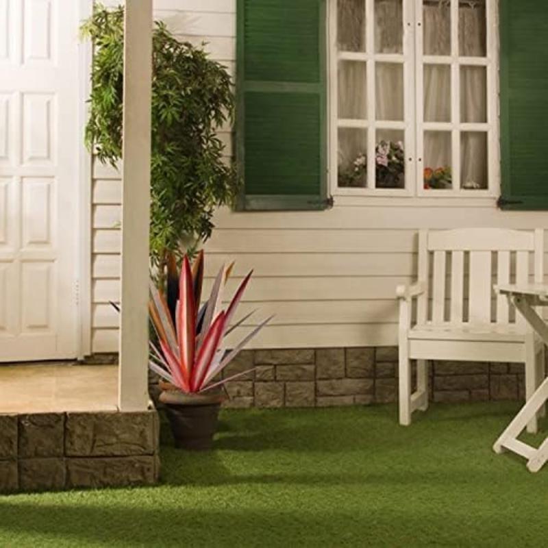 27cm/10.6in Tequila Rustic Sculpture Metal Agave Plant Home Decor Rustic Hand Painted Garden Ornaments