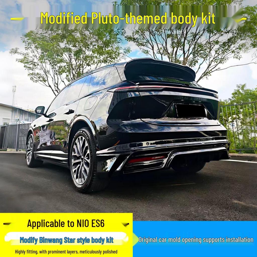 23-24 NIO ES6 ABS Black Top Tail Wing Wind Deflector Upgrade