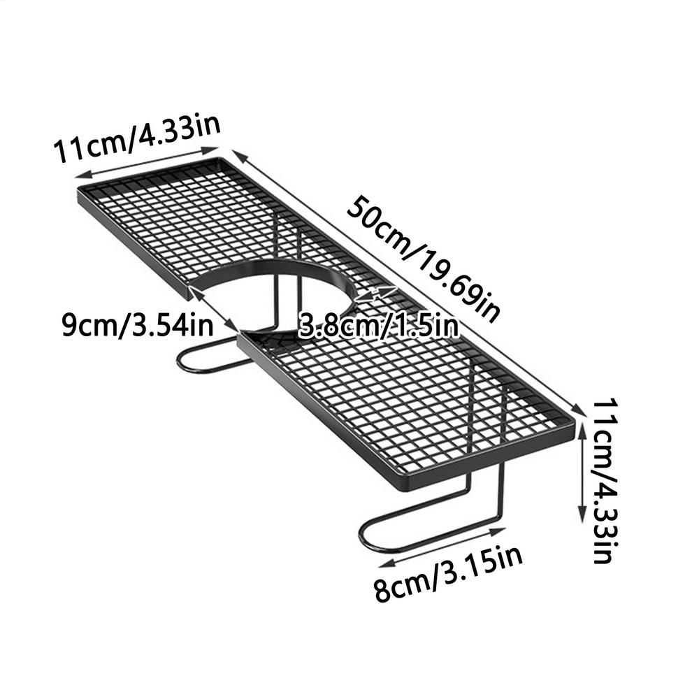 Vertical Sink Organizer Rack for Kitchen Faucet No Mounted Shower Shelf Storage Countertop Stand for Bathroom Accessories