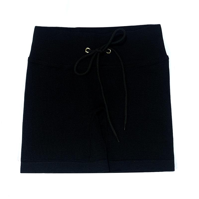 Ribbed Seamless Knitted Tracksuit: Crop Top & High Waist Butt Lift Yoga Pants, Long/Short Sleeve Options