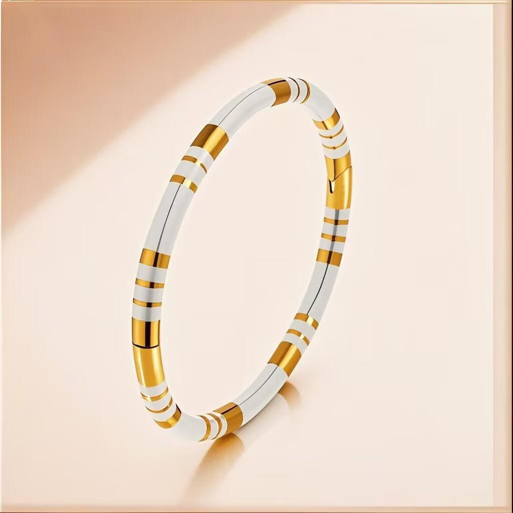 European & American Stainless Steel Women's Titanium Bracelet - Colorfast, Niche Fashion, High-End Feel