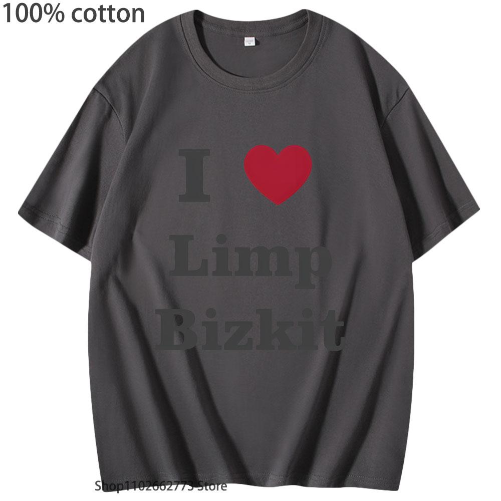 

Lover Limpbizkit T-Shirts Fashion Band Graphic Shirt 100%Cotton Summer Clothes Street Streetwear Men Women Aesthetic Tees 3XL
