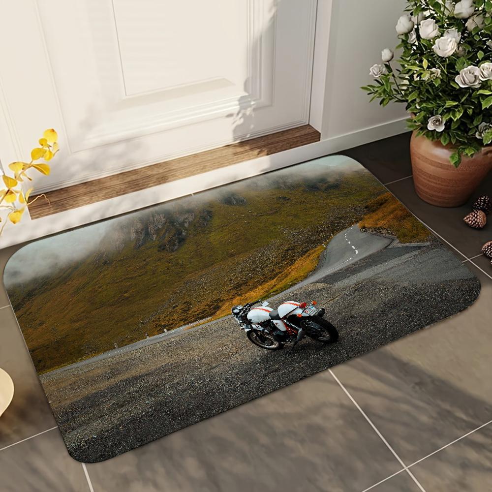 1pc Motorcycle GP Mountain Biking Speed Absorbent Mats Anti-Slip Mats Home Decor Supplies Carpets Home Kitchen Floor Mats