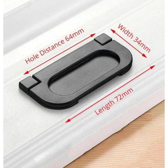 Svart skåphandtag i aluminiumlegering Amerikansk stil Solida köksskåpshandtag Lådknoppar Möbelhandtag Beslag