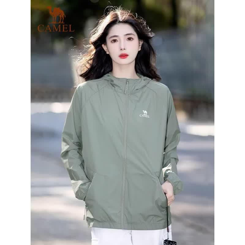 Camel Unisex UPF50+ Sun Protection Skin Jacket L