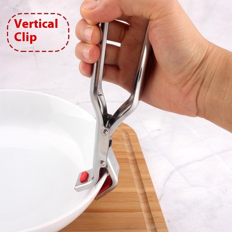 Dish Plate Clip Anti-Scald Bowl Clip Gripper Ergonomic Handle Bowls Clamp Holder For Frying Pans Air Fryers Steamers Ovens