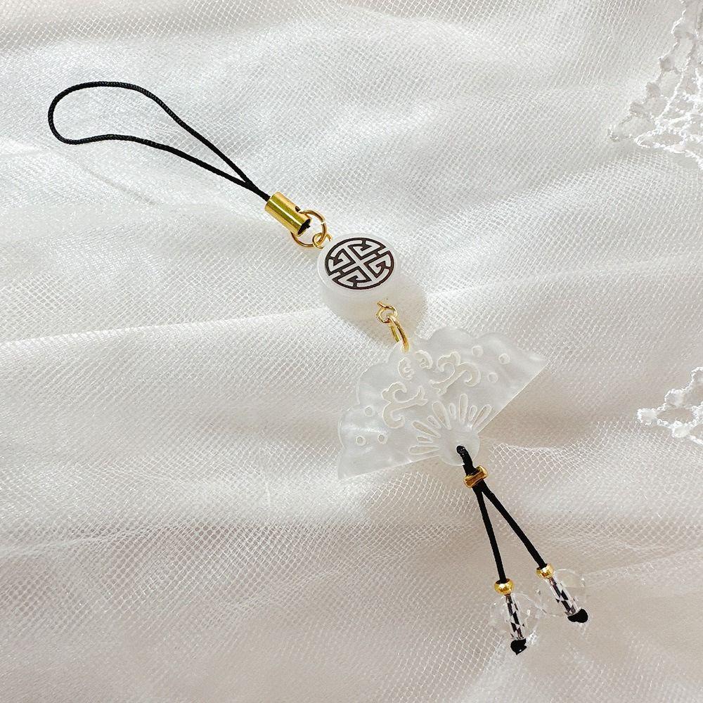 Fan Phone Pendant Chinese Style Mobile Phone Strap Bag Decoration Mobile Phone Chain  Women Girls