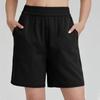 Women Casual Elastic Waist Shorts with Pockets Relaxed Fit Lightweight Drawstring Athletic Lounge Bottoms for Daily Wear