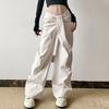 Specialty Irregular Waist Design Slim Casual Pants Solid Color Fashionable Loose Lazy Style Trousers for Women