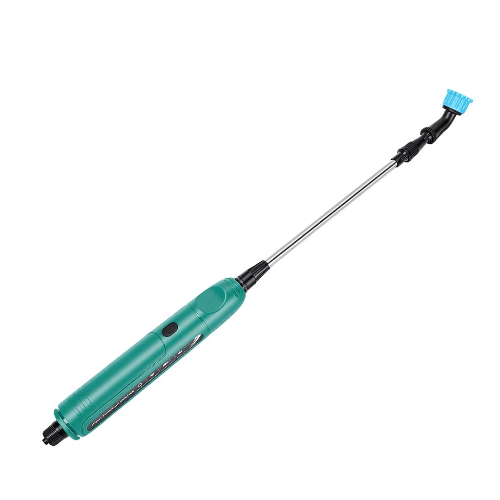 Elektrische Spuitlans 31,1 Inch Oplaadbare Tuinsproeier Telescopische Lans met 9,8FT Slang 3 Spuitkoppen Filter voor Gazon