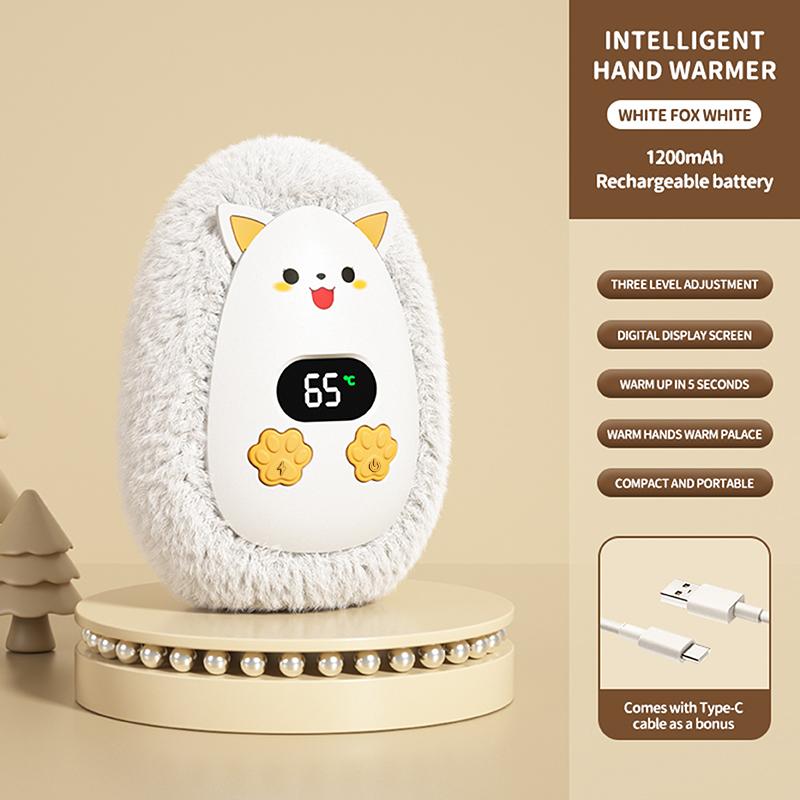 Plush Mini Portable Hand Warmer 3‑Speed Smart Temp Control Long Battery Life Winter Heater