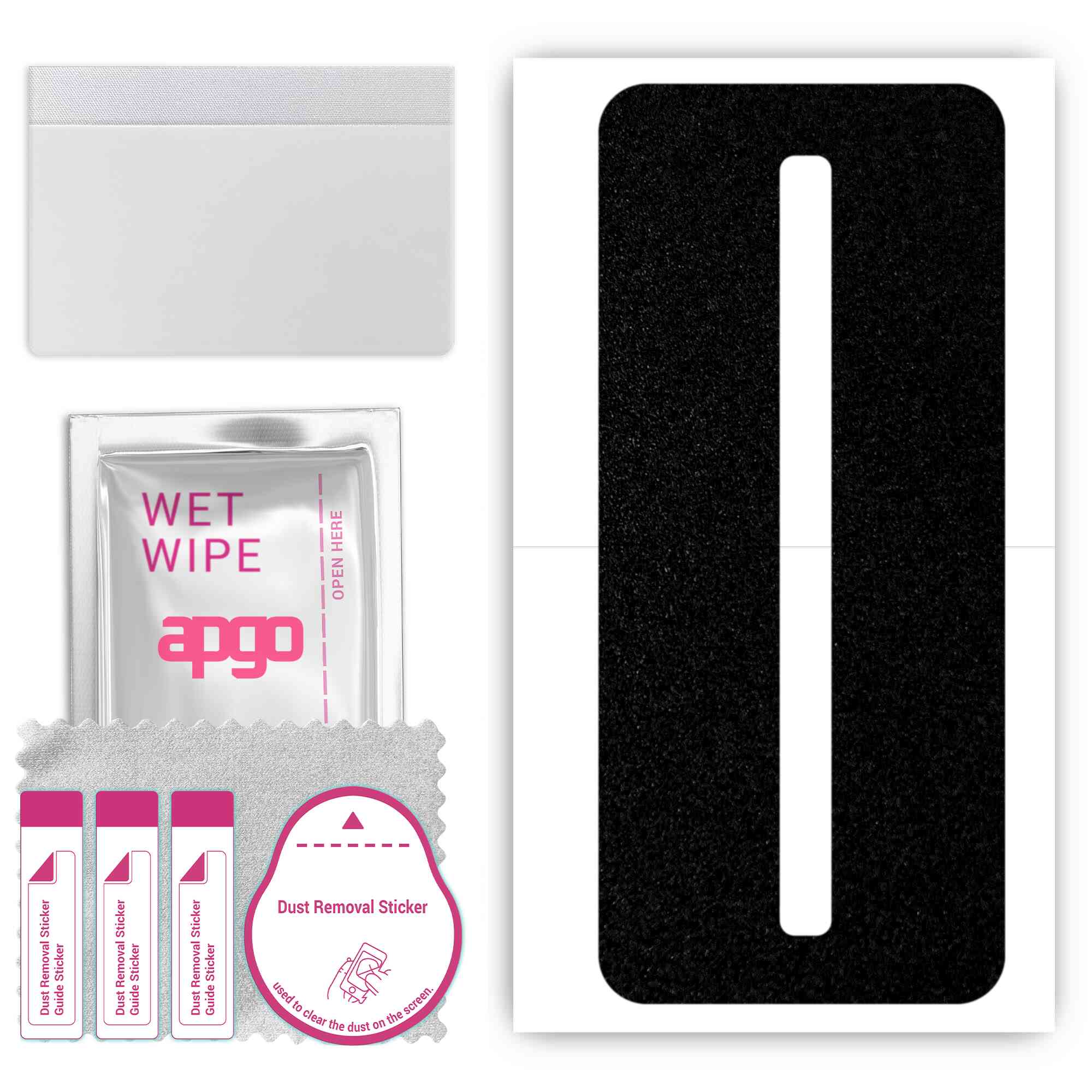 

apgo Protective Skin Sticker for the back compatible with ZTE nubia Red Magic 6 Pro, Wrap Film, Foil, Vinyl - Pattern Matte Black