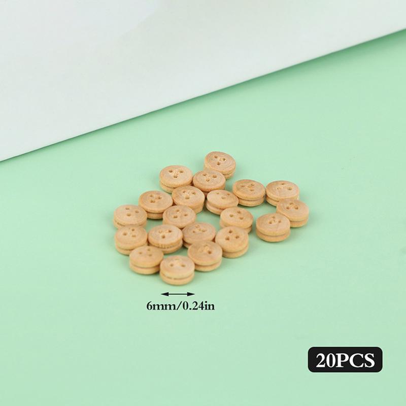 20PCS High Quality Deadeye Pulley 4/5/6/8MM Wooden Model Ship Model Accessories Resuable Wooden Wheels