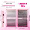 640 Tufts Of D-Curve Single Tufts Of False Eyelashes 8-16Mmdiy Segmented Grafting To Extend Natural Dense Hair