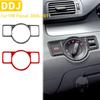 Para Volkswagen VW Passat 2006 2007 2008 2009 2010 2011 accesorios de fibra de carbono faro Interior de coche pegatina embellecedora para interruptor