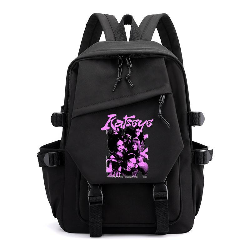 Kinder Schüler KATSEYE Bedruckter Rucksack Outdoor Schule Wasserdichte Leinwand Nylon Tasche