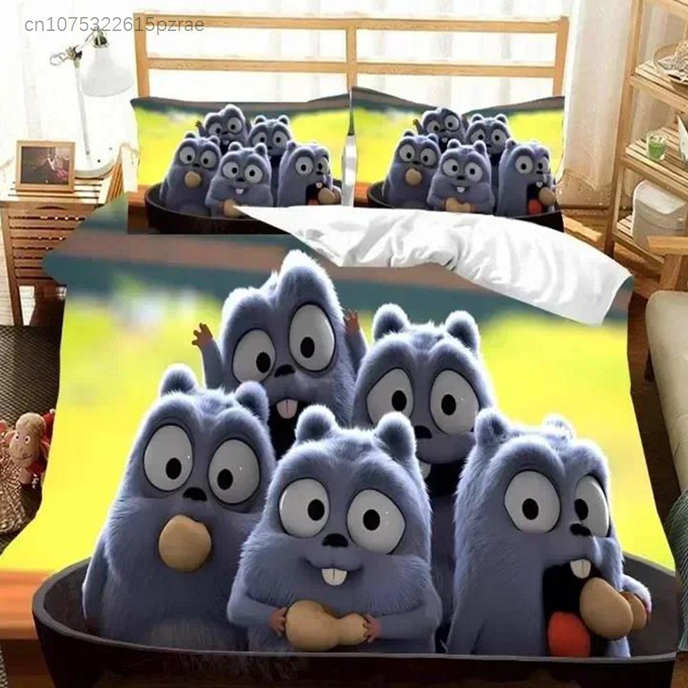 3D G-Grizzy And The Lemmings Bedding Set Printed Bed Set With Pillowcase Bed Duvet Cover Soft Queen King Size Bedclothes Home