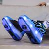 Trendy Kids' Dual-Wheel Roller Shoes - New Detachable Skating Shoes for Boys and Girls