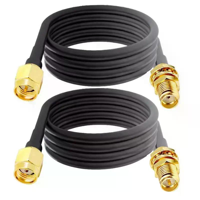 1 Piece 5m RF Extend Cable Converter Cord Copper Feeder Wire SMA To SMA Connector RG174 Router Antenna Extention Cable