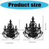 3D Paper Halloween Candle Holders Silhouettes Wall Hanging Decors Candlestick Chandelier Ornament Home Party Decoration