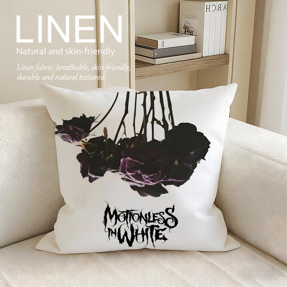 Music Motionless In White Cushion Cover Pillowcase Set Pcs x x Breathable Washable Sofa Cushion Cover