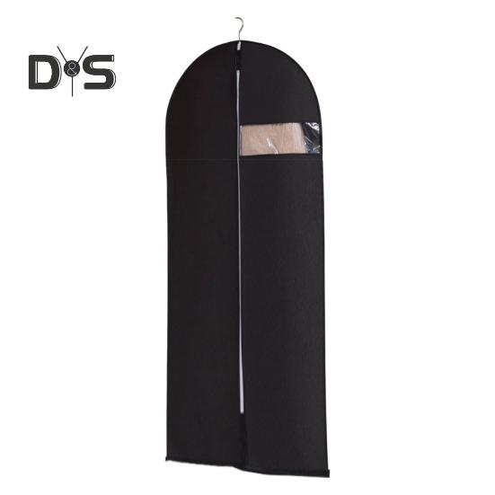 Garment Bag Dustproof Clothing Cover with Transparent Window Zipper Closure Closet Organizer Coat Suit Dress Hanging Bag