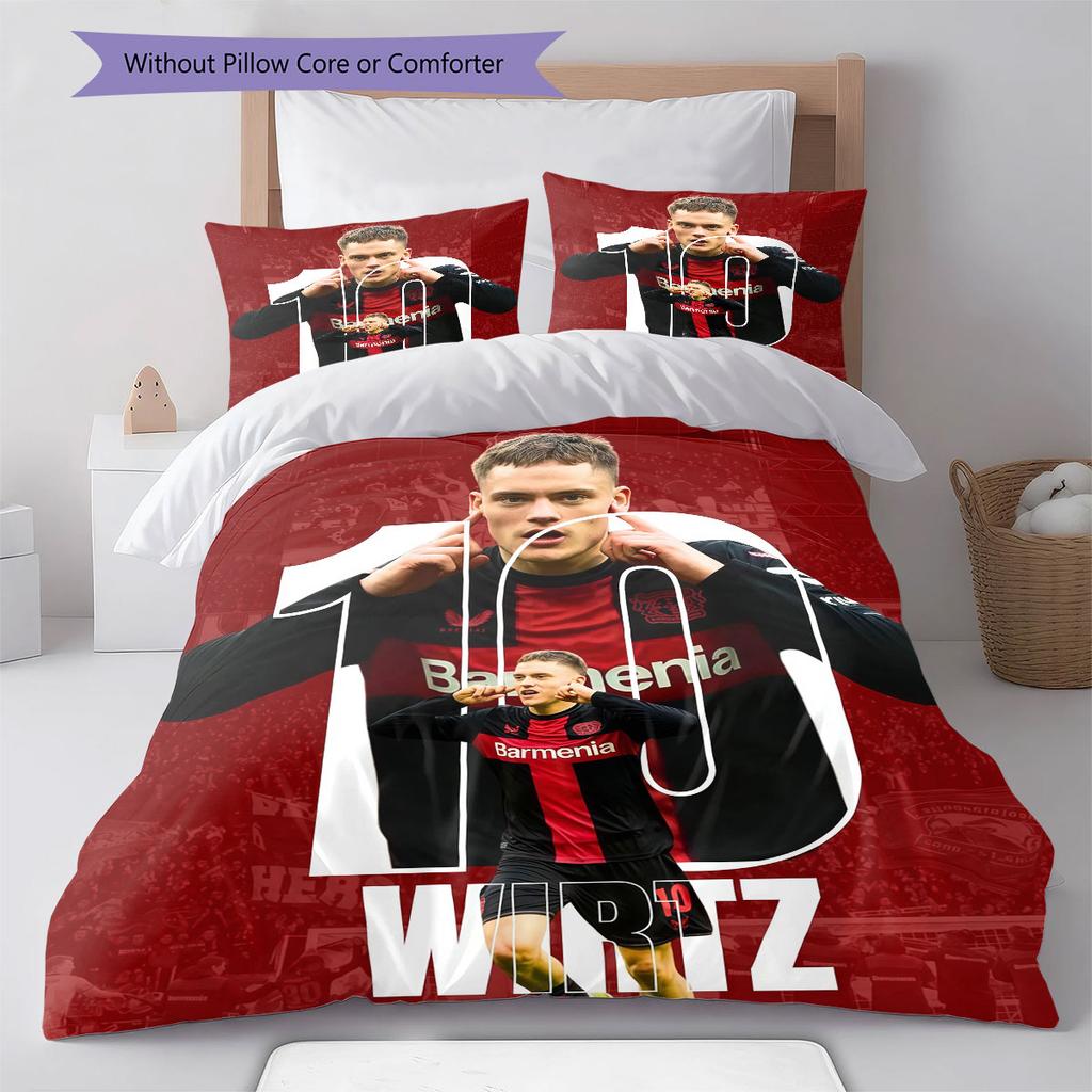 Wirtz Pattern Bedding Home Decoration Birthday Gift ( 1 duvet cover + 2 pillowcase, without core),fan merchandise.