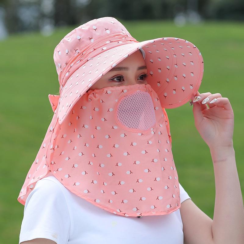 Women'S Summer Hat Cover Front Breathable And Uv Resistant Cycling Sun Hat