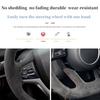 Car Steering Wheel Cover Suede For Volkswagen Golf 7 Mk7 New Polo Jetta Passat Tiguan Steering Wheel Braid Car Accessory