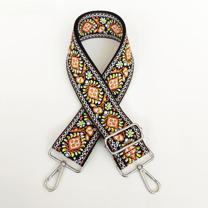 New Versatile Ethnic Style Wide Shoulder Strap Accessories Single Shoulder Diagonal Strap Adjustable Women's Bag Strap Fashion
