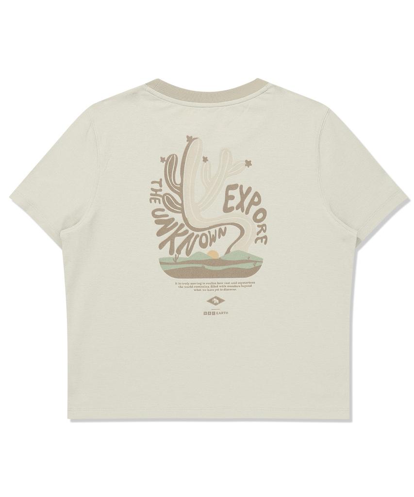 BBC EARTH Women'S Desert Policott T-Shirt Cream