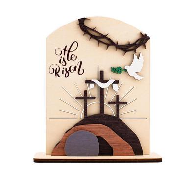 Ostern leeres Grab Schild Display Ornament Schreibtisch, Heim Schreibtisch Dekoration