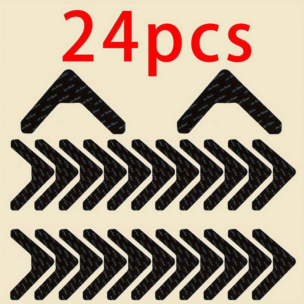 12/24pcs of Reusable, Non-Marking Carpet Anti-Slip Stickers, Suitable for Carpets, Bed Sheets, Mattresses, Sofa Cushions